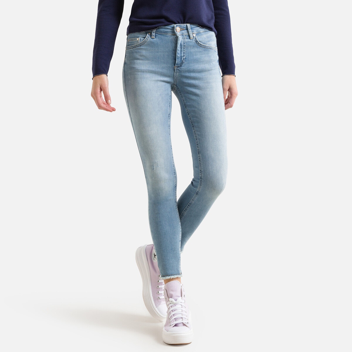 Jean skinny bleu clair femme La Redoute