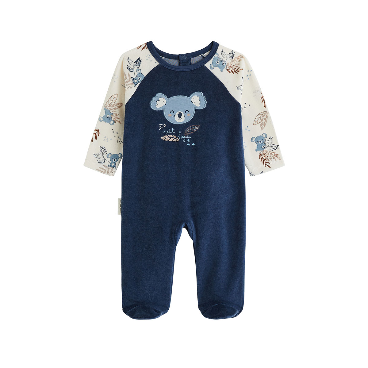 Pyjama bébé en velours Mathéo, PETIT BEGUIN