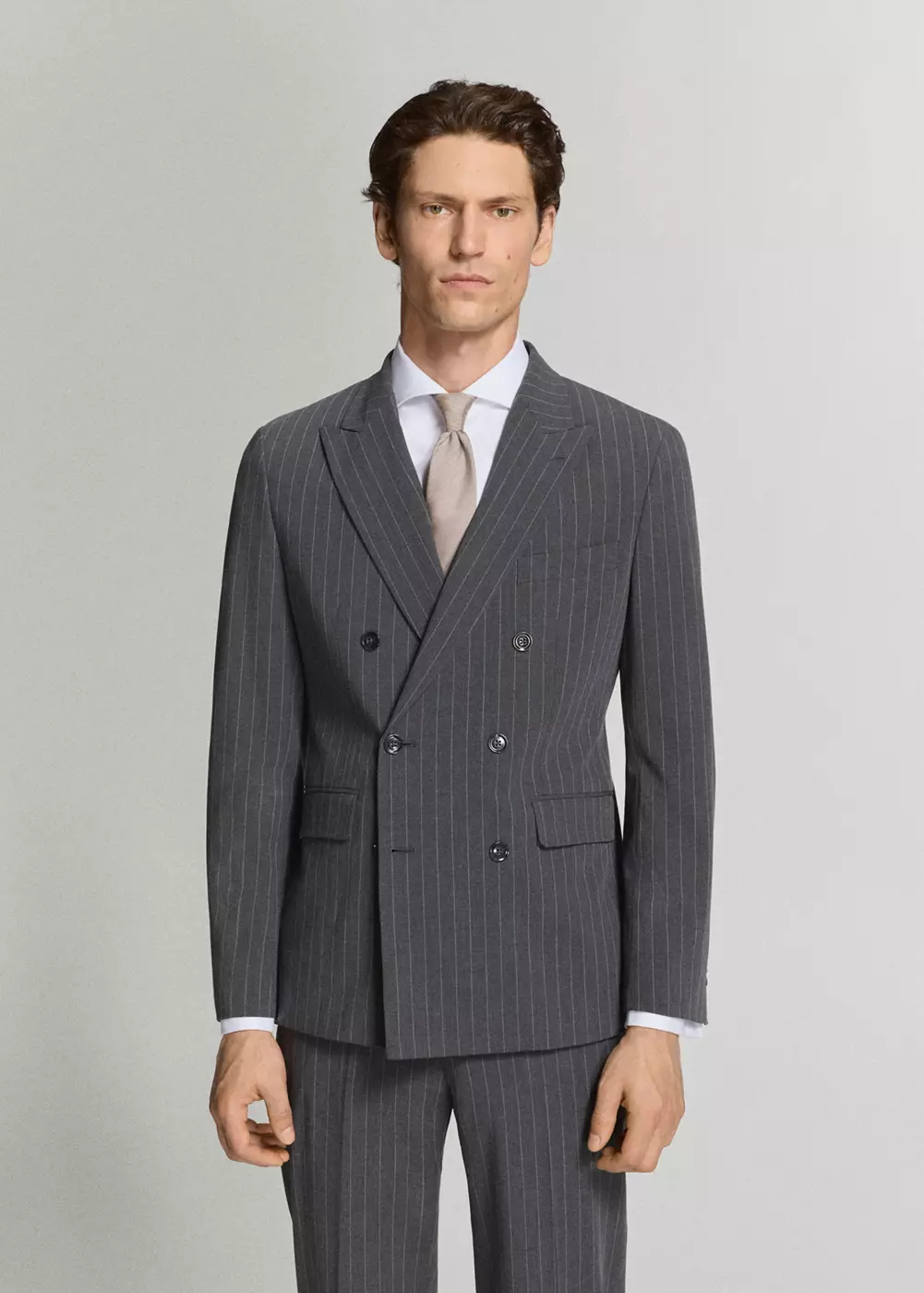 Veste de costume Monaco croisée slim-fit, MANGO MAN