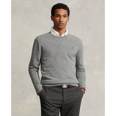 Embroidered Logo Wool Jumper with Crew Neck POLO RALPH LAUREN