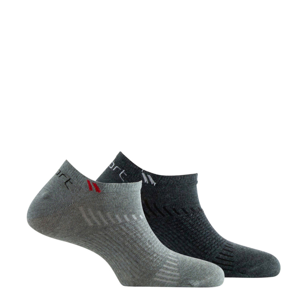 Pack de 2 paires invisibles en coton sport., KINDY