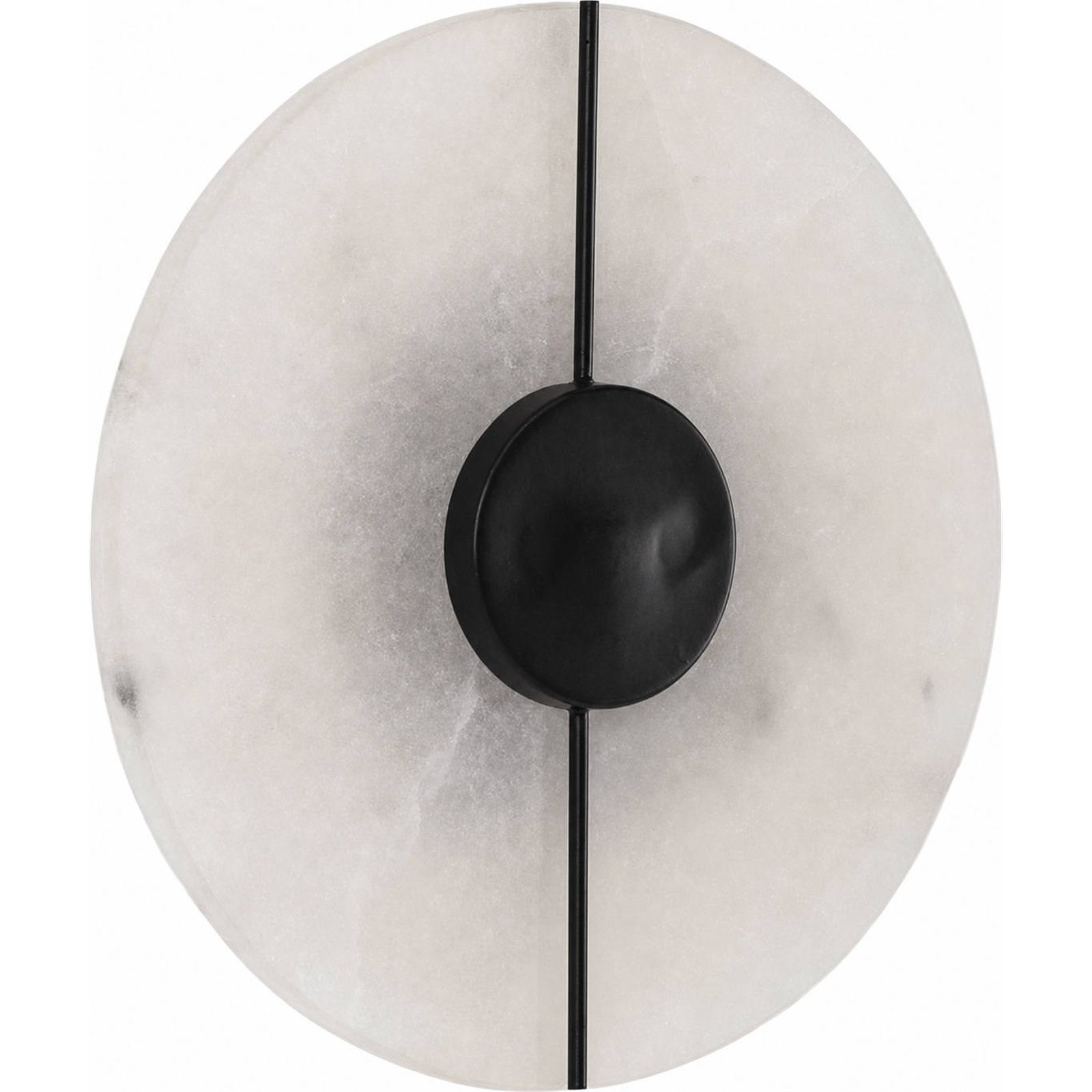 Applique ronde en albâtre et métal, RECOLLECTION
