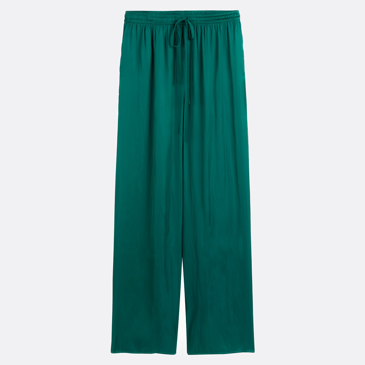 Loose Fit Trousers with Elasticated Waistband and Wide Leg, LA REDOUTE COLLECTIONS