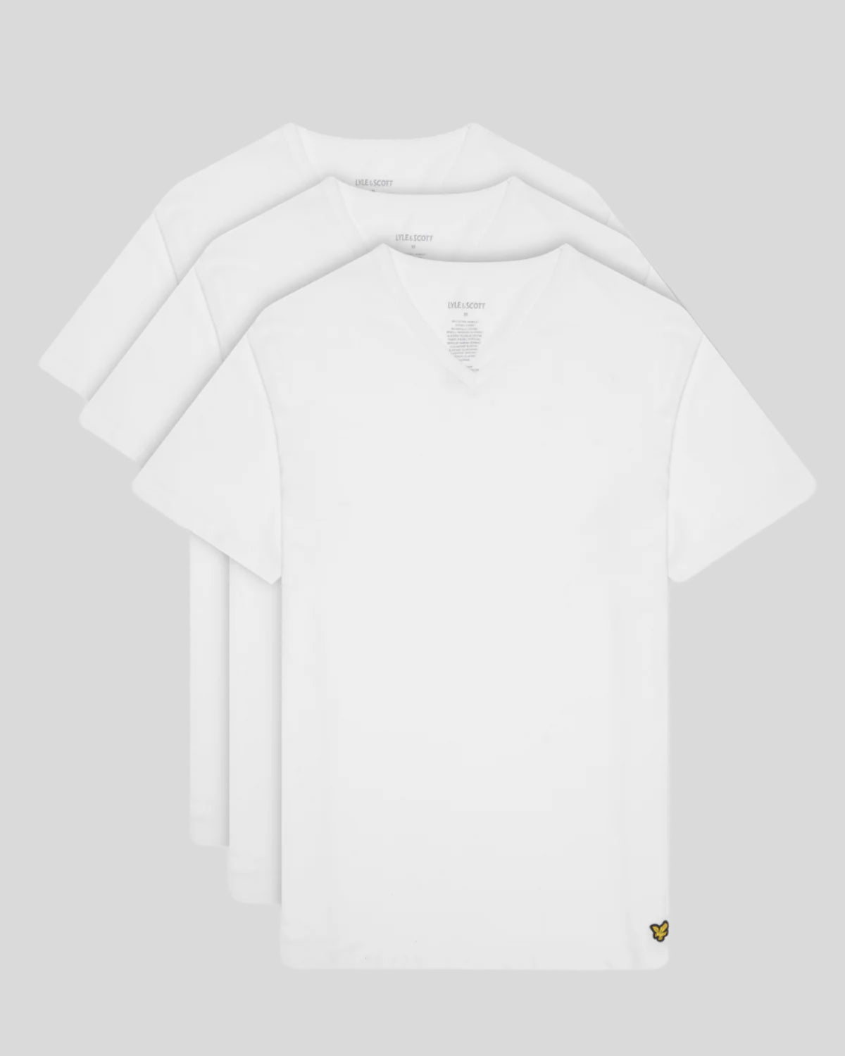 Lot de 3 T-shirts col V lounge, LYLE & SCOTT