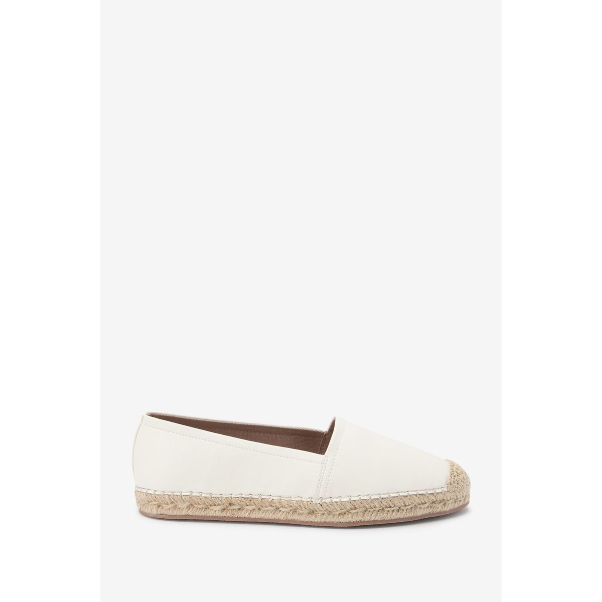 Espadrilles plates enfiler et bout rond blanc Next La Redoute