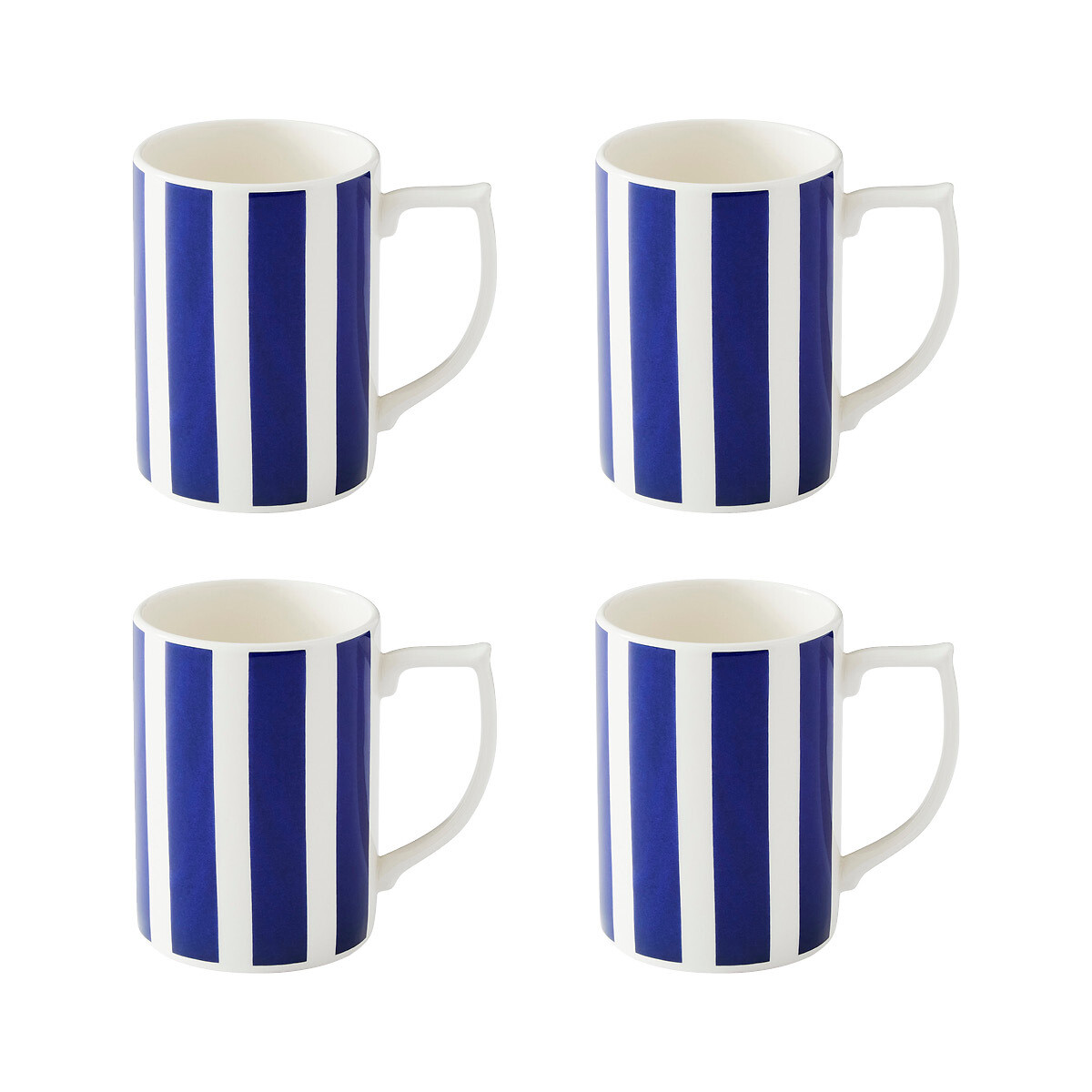 Set of 4 Steccato Bold Stripe Mugs, SPODE