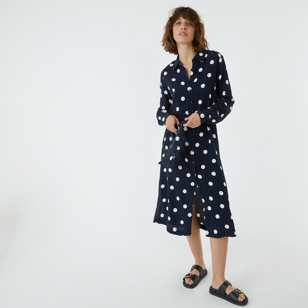 Robe bleu pois La Redoute