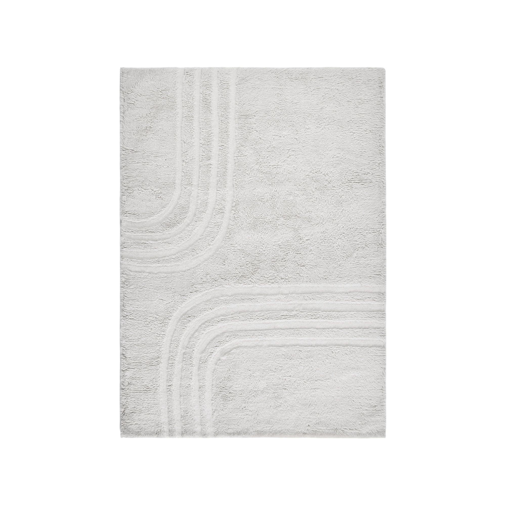 Tapis De Sol en Laine texturée à l'aspect peau de mouton ARCHIBALD, MADURA