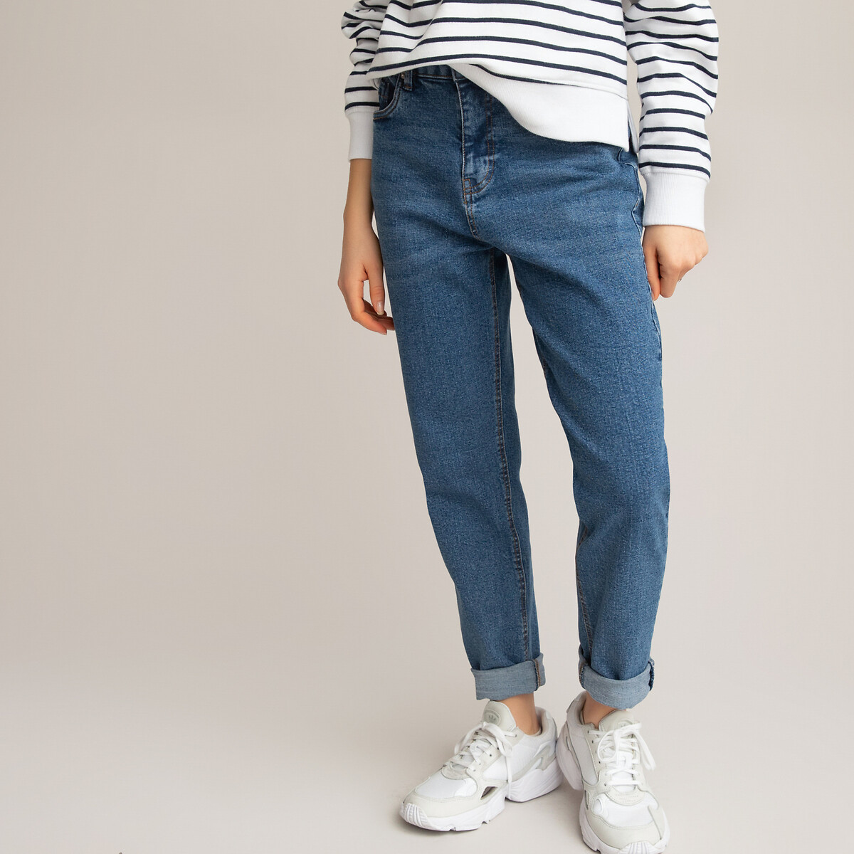 La Redoute Fille Vêtements Pantalons & Jeans Jeans Coupe droite Jean paperbag 