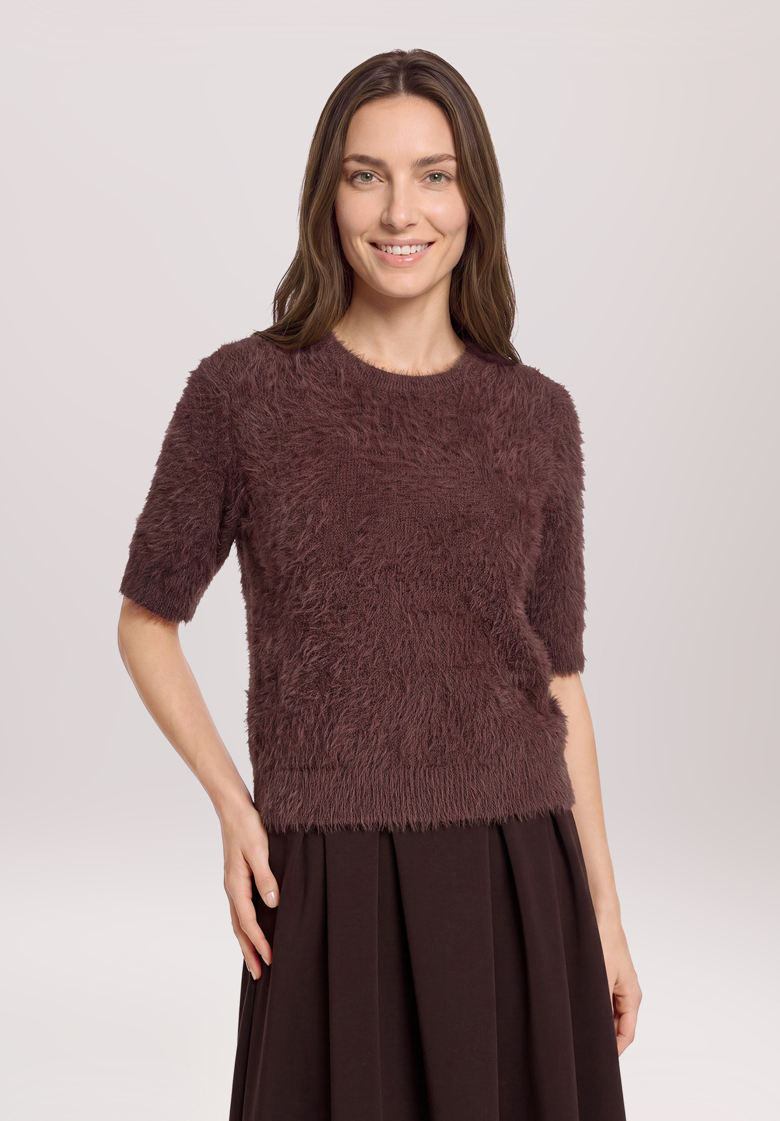 Pull-over en maille à encolure ronde, VERA MONT