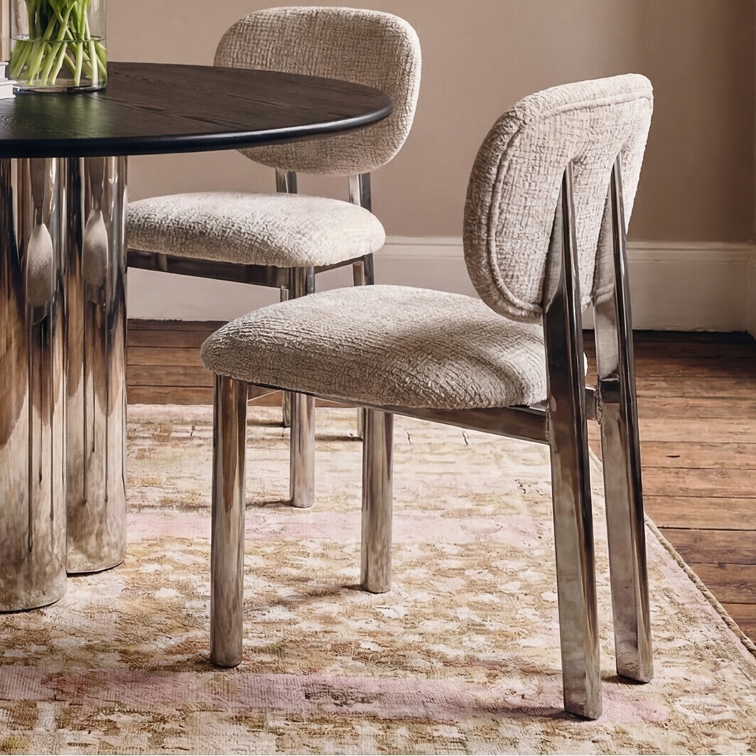 Awari Chenille Upholstered Dining Chair, ÉDITÉ