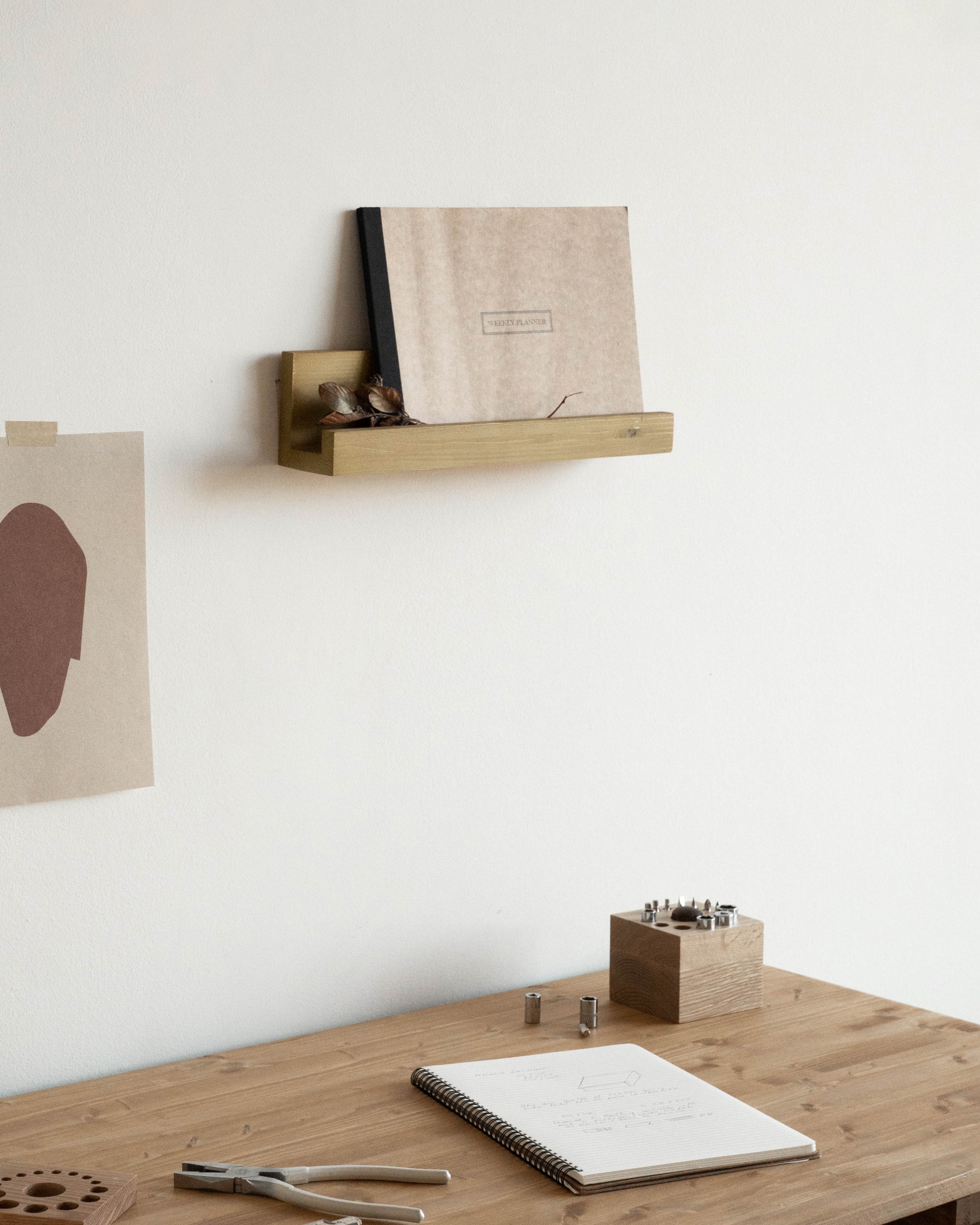 Étagère murale en bois naturel 100 cm - JAHA, AUTRE TON