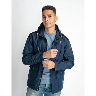 Lightweight Hooded Parka in Cotton Mix PETROL INDUSTRIES