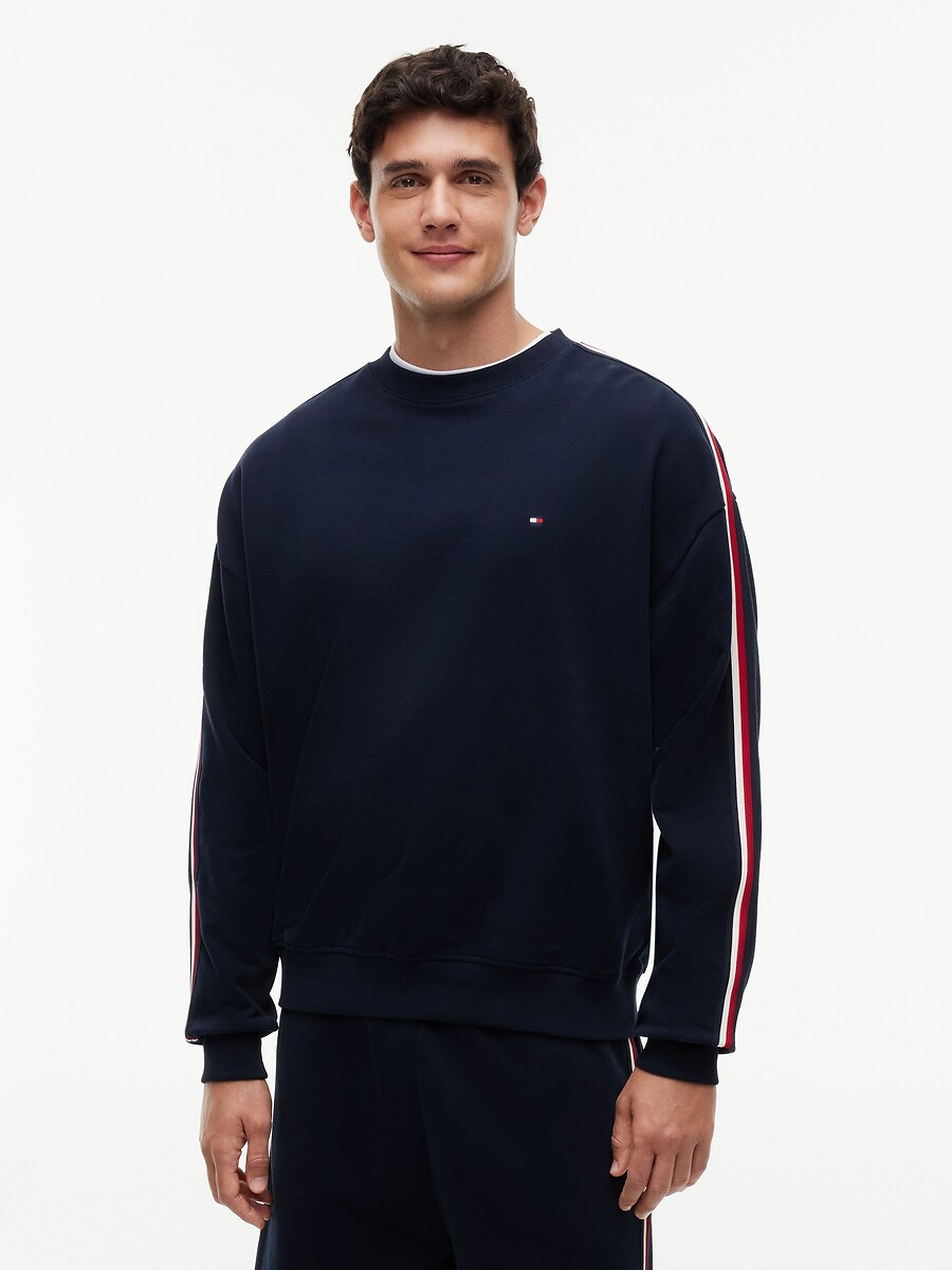 T-shirt de pyjama, manches longues, TOMMY HILFIGER