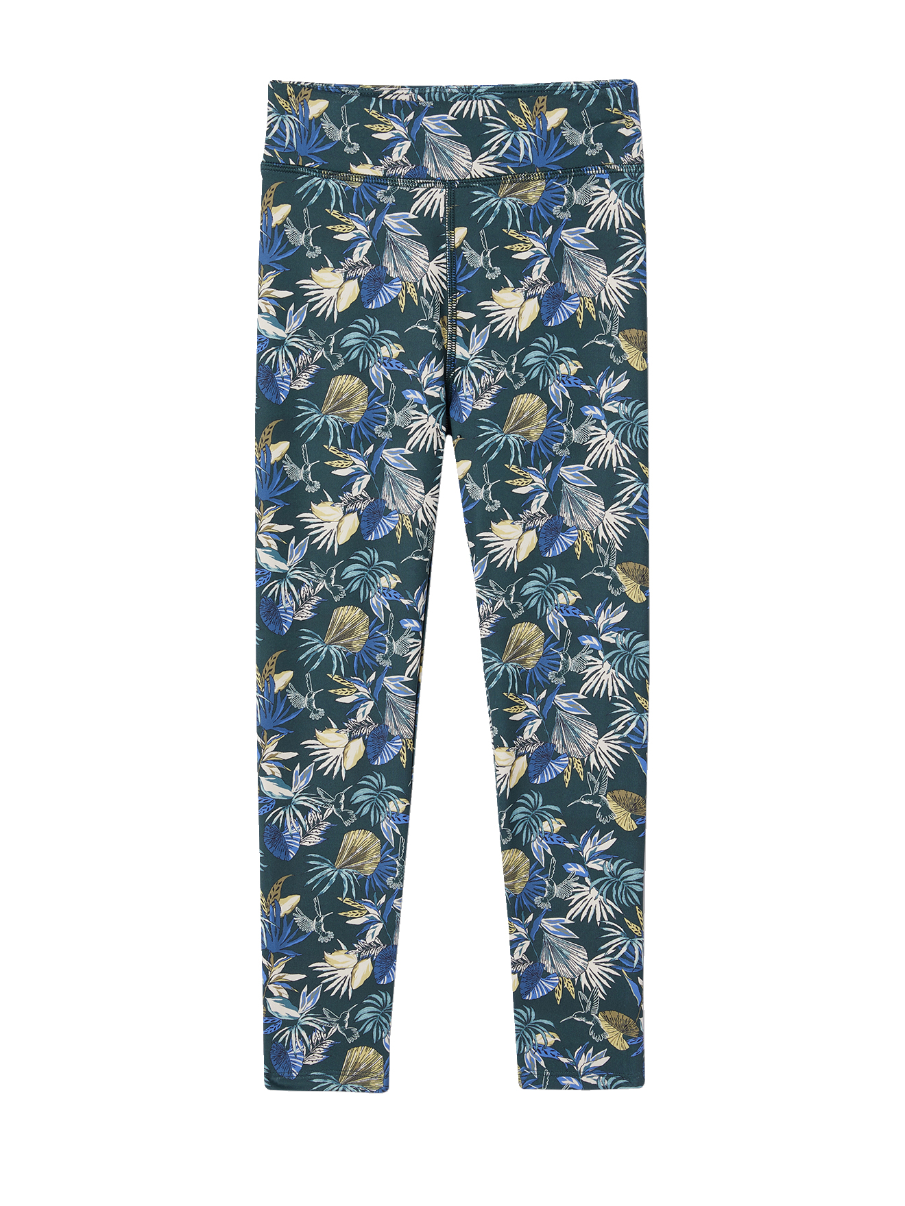 Legging sport matière technique motifs fleurs exotiques, VERTBAUDET
