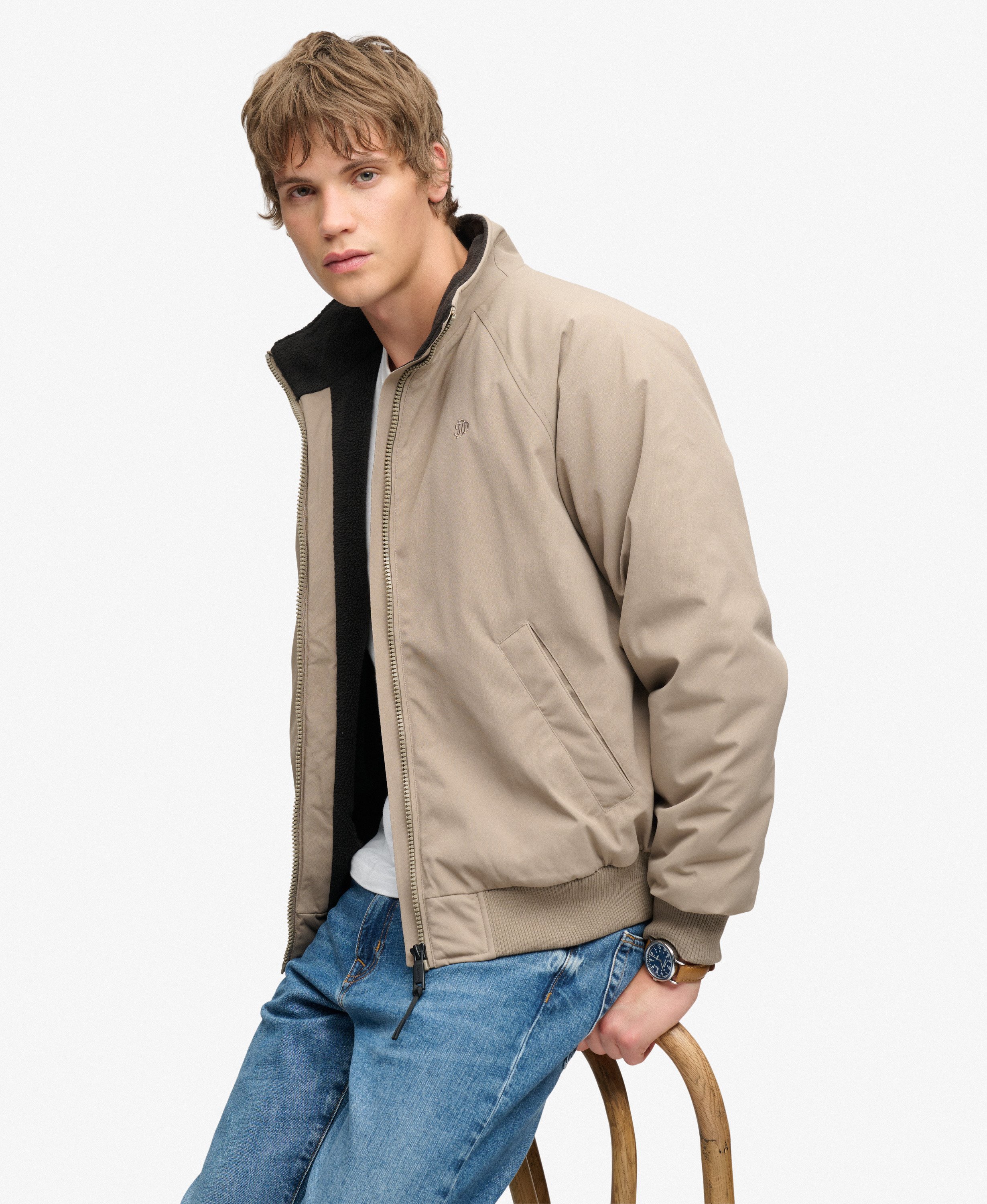 Veste City Doublée en Polaire, SUPERDRY