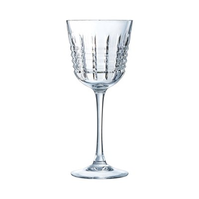6 verres à pied de table 25cl Rendez-vous - Cristal d'Arques - Verre haute transparence au design vintage CRISTAL D ARQUES