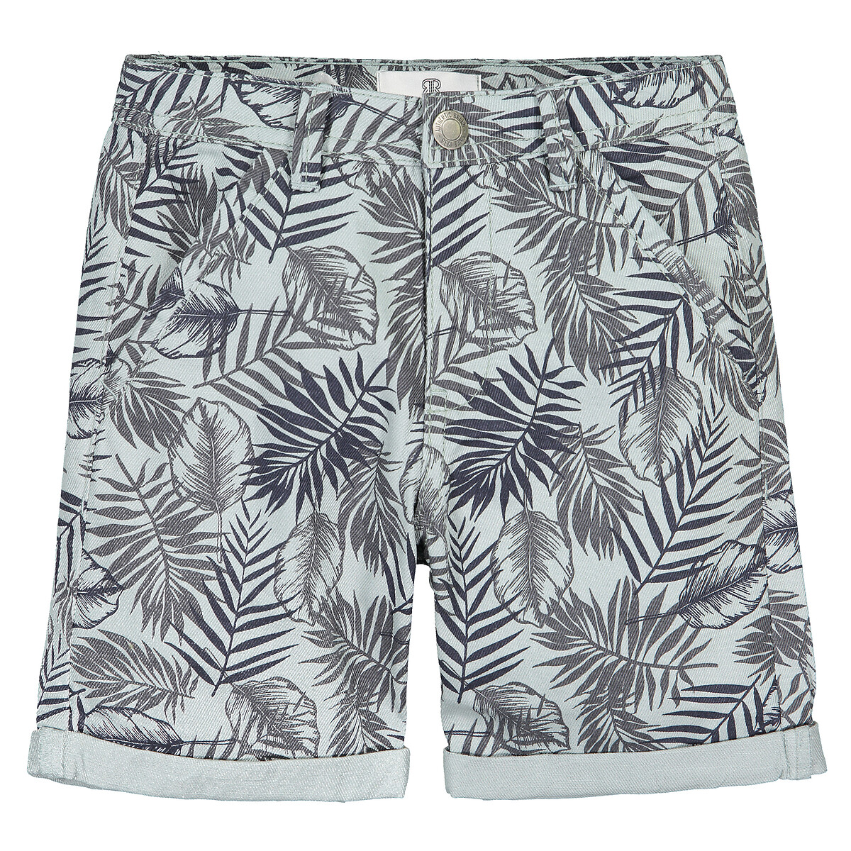 Printed cotton bermuda shorts, 3-12 