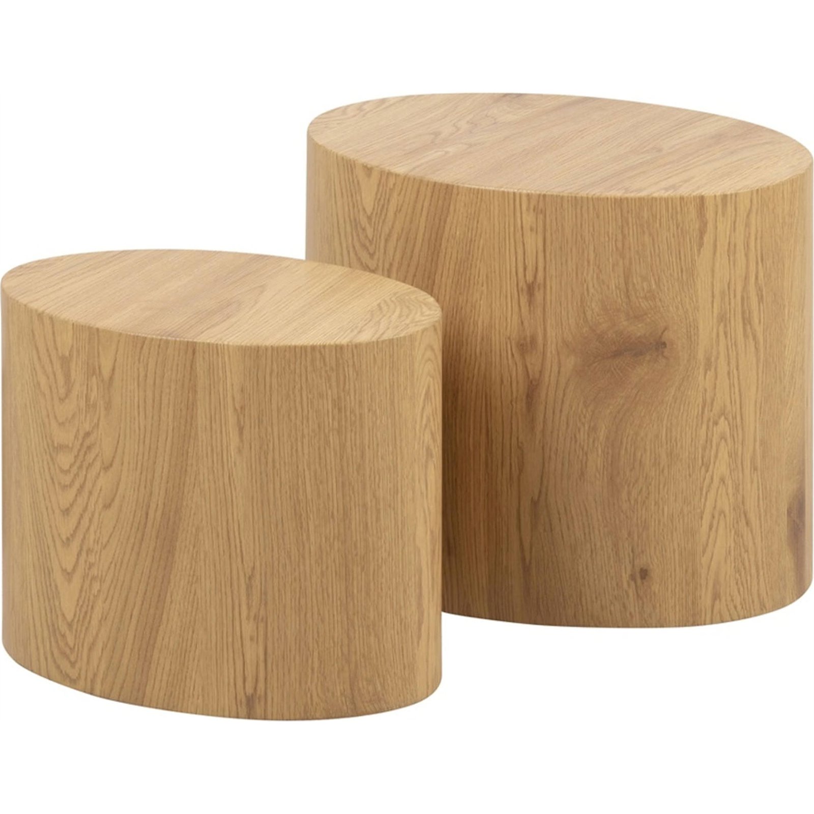 Duo de tables basses cylindriques PLOMIN, RECOLLECTION