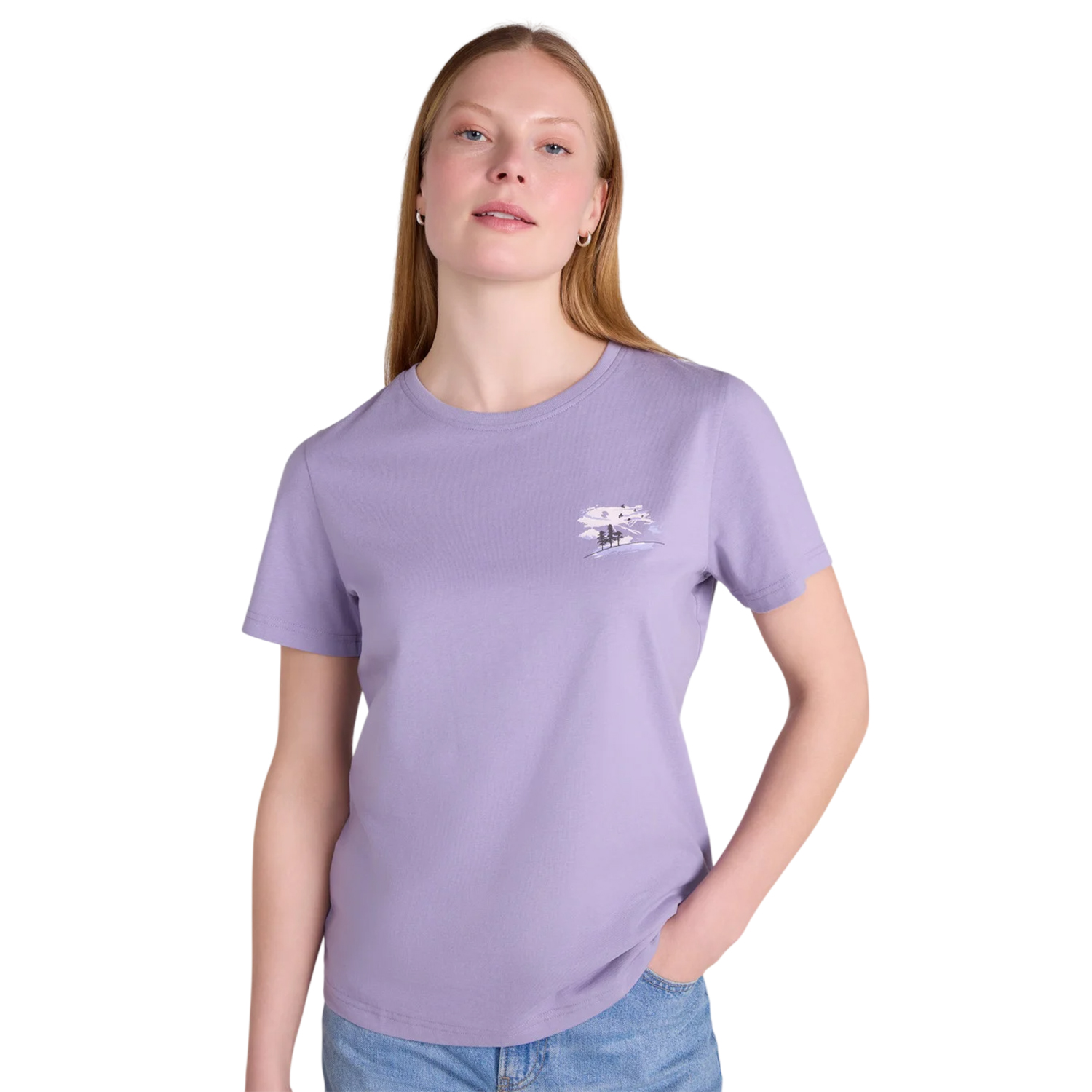 T-shirt manches courtes motif/style imprimé BIRDS AT DUSK, MOUNTAIN WAREHOUSE