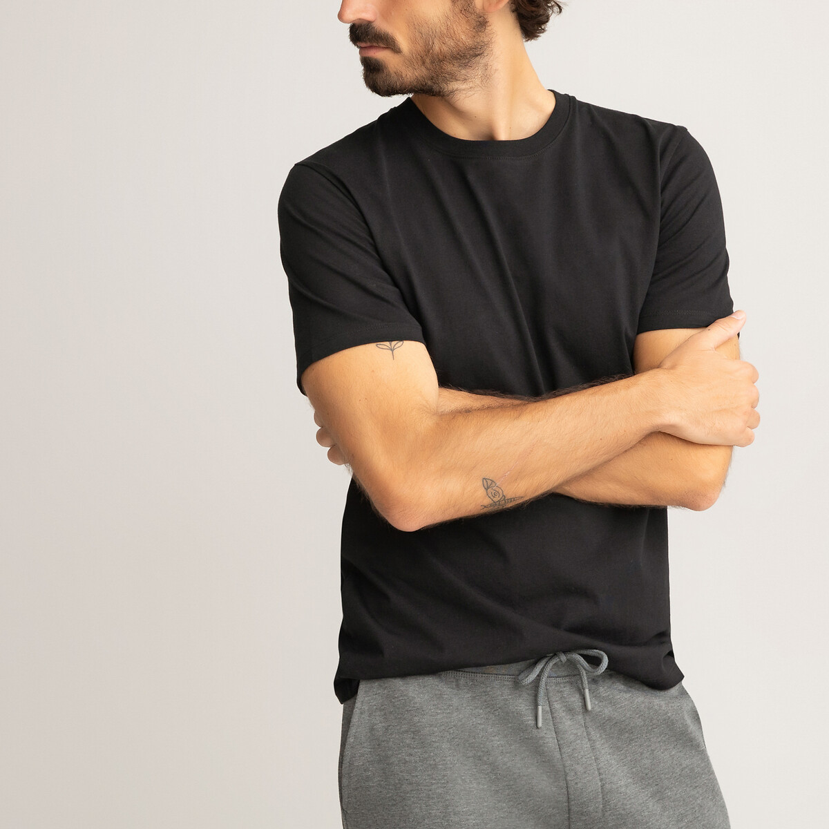 La Redoute Homme Vêtements Tops & T-shirts T-shirts Manches courtes Tee shirt en coton majoritaire uni 