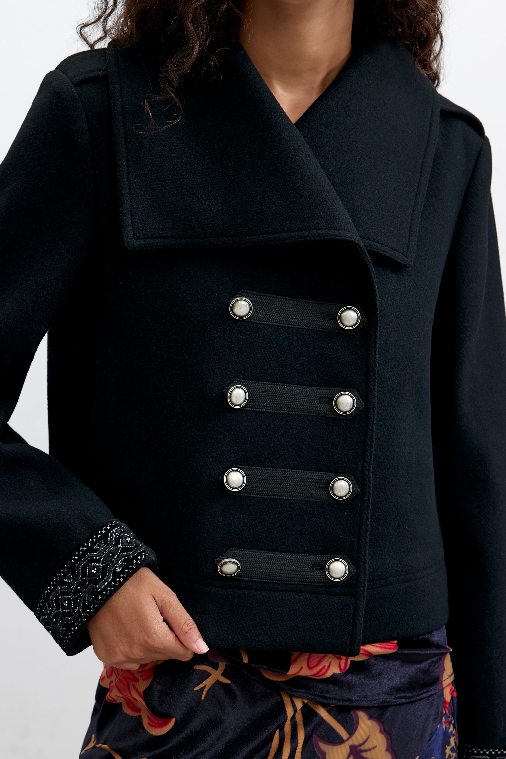 manteau regular à boutons, DESIGUAL