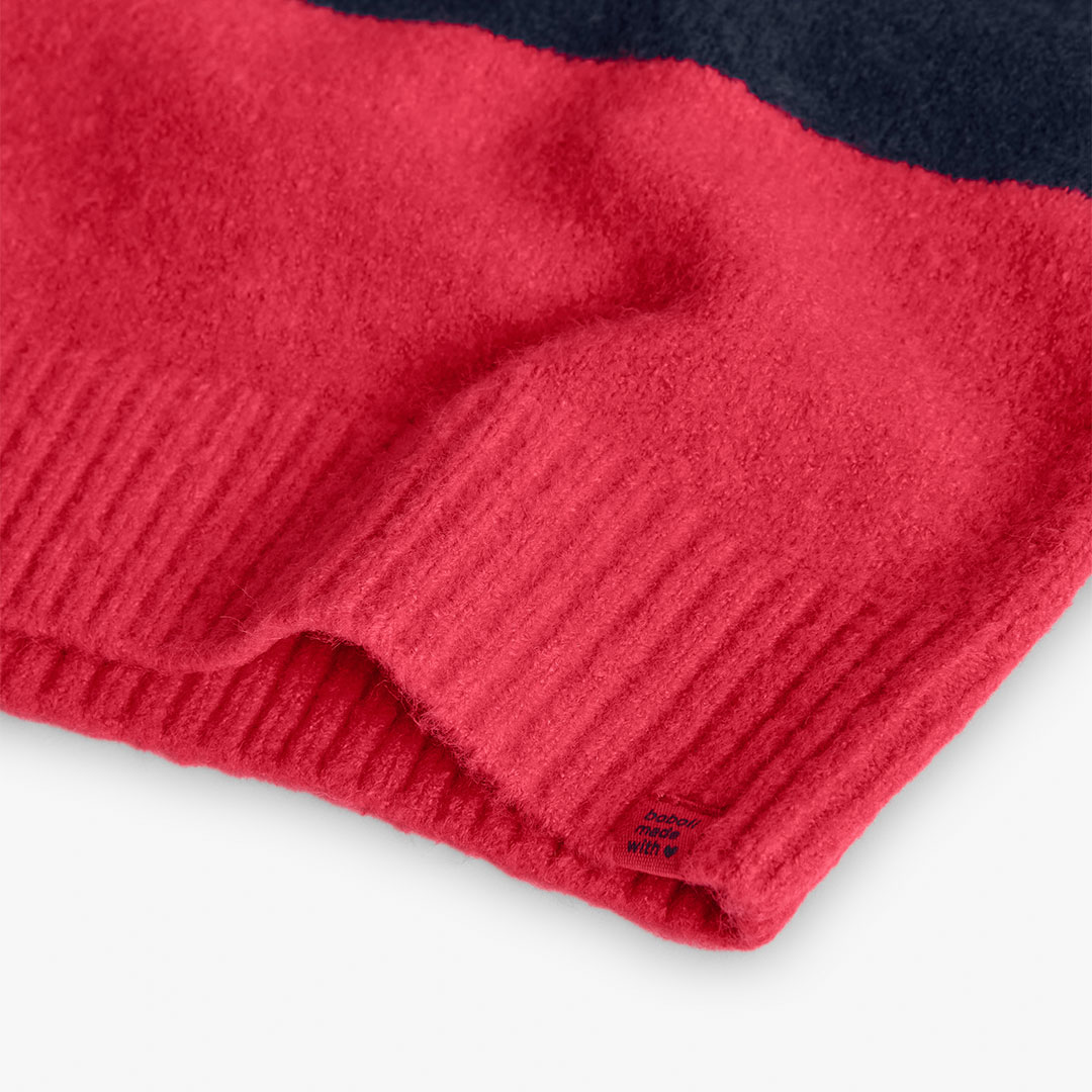 T-shirt à col ras-du-cou et logo pailleté | Bleu | Tommy Hilfiger