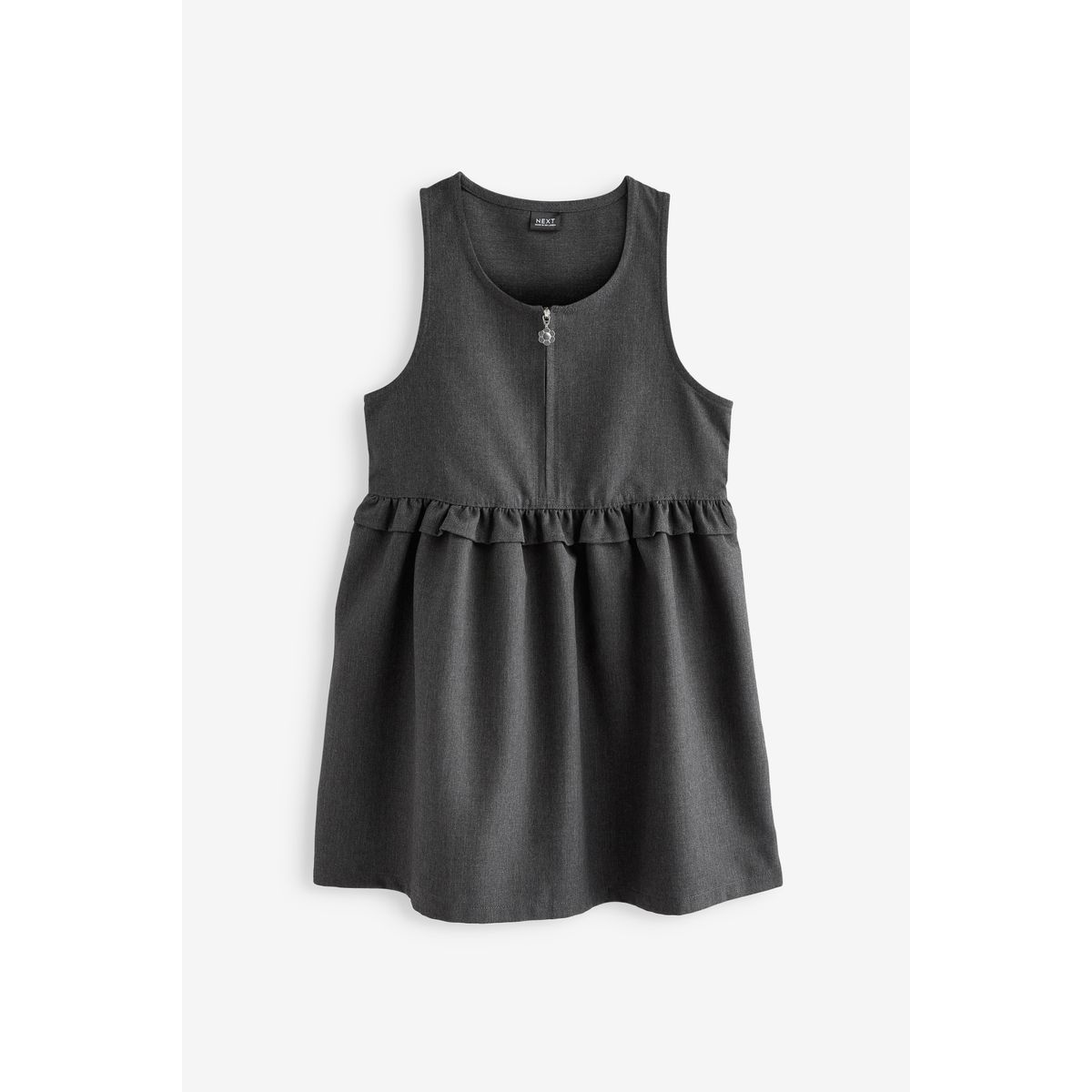 Robe chasuble d'école avec zip et volants, NEXT