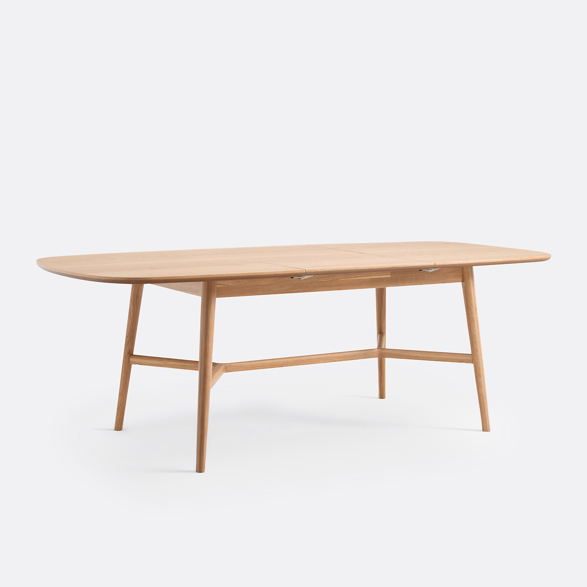 Table extensible, en chêne et plaqué, 6 à 8 personnes, allonge intégrée, YVAN, LA REDOUTE INTERIEURS