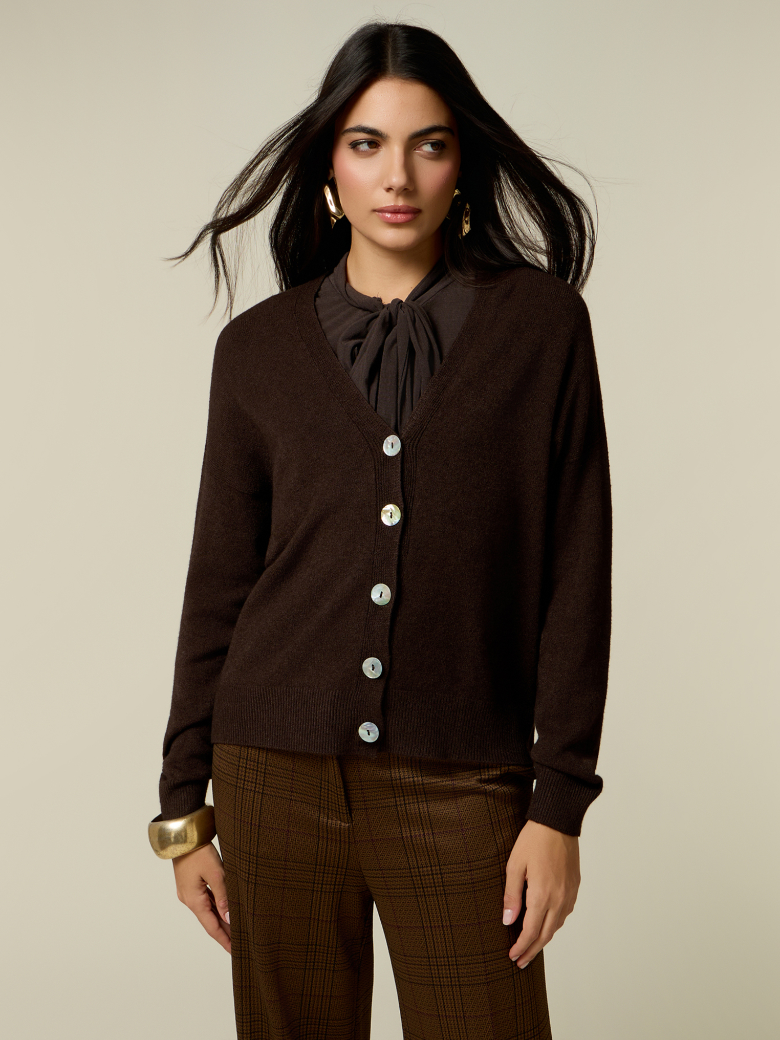 Cardigan col en V, OLTRE