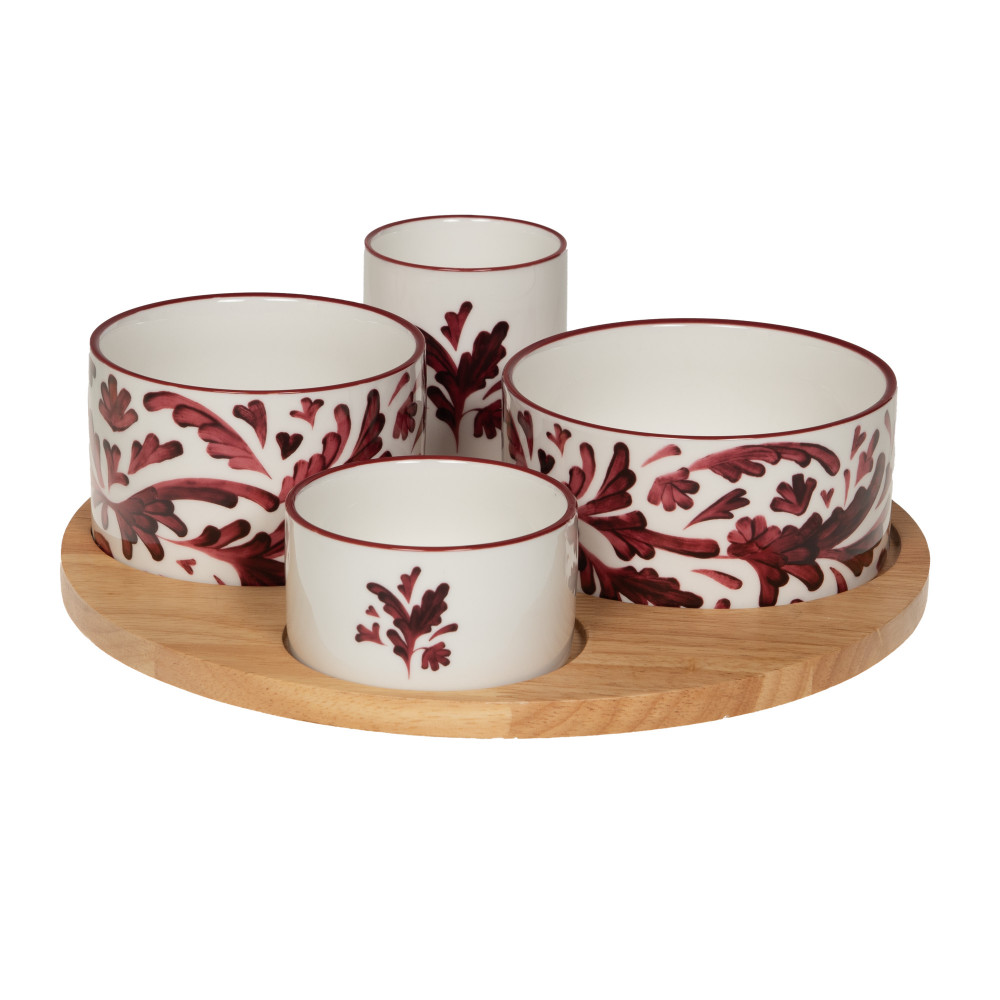 Service apéritif de 4 pièces Romane 28,5 cm - ROMANE, TABLE PASSION