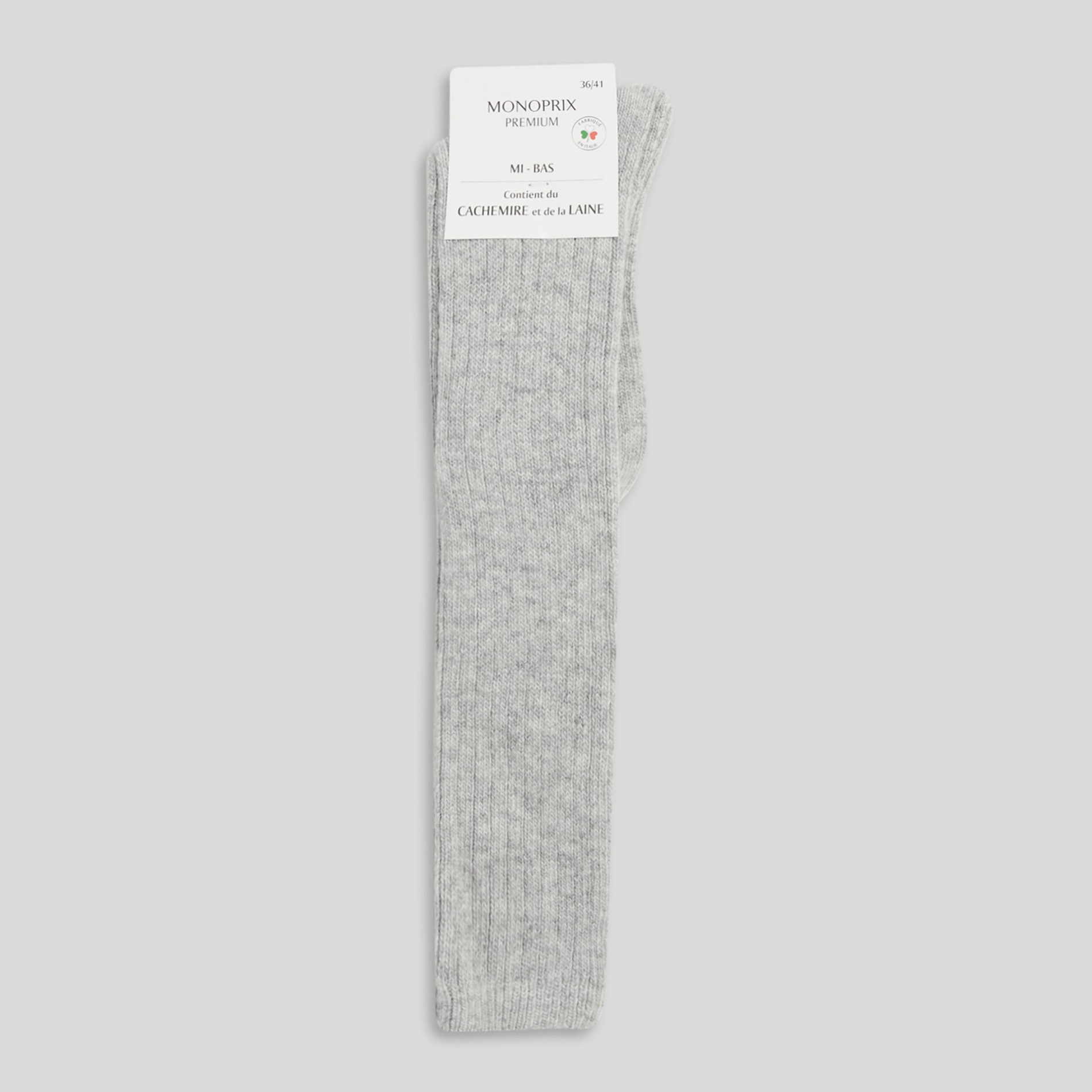 Paire de mi-bas contenant de la laine et du cachemire, MONOPRIX