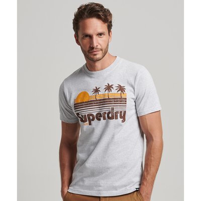 T-Shirt mit rundem Ausschnitt, Print SUPERDRY