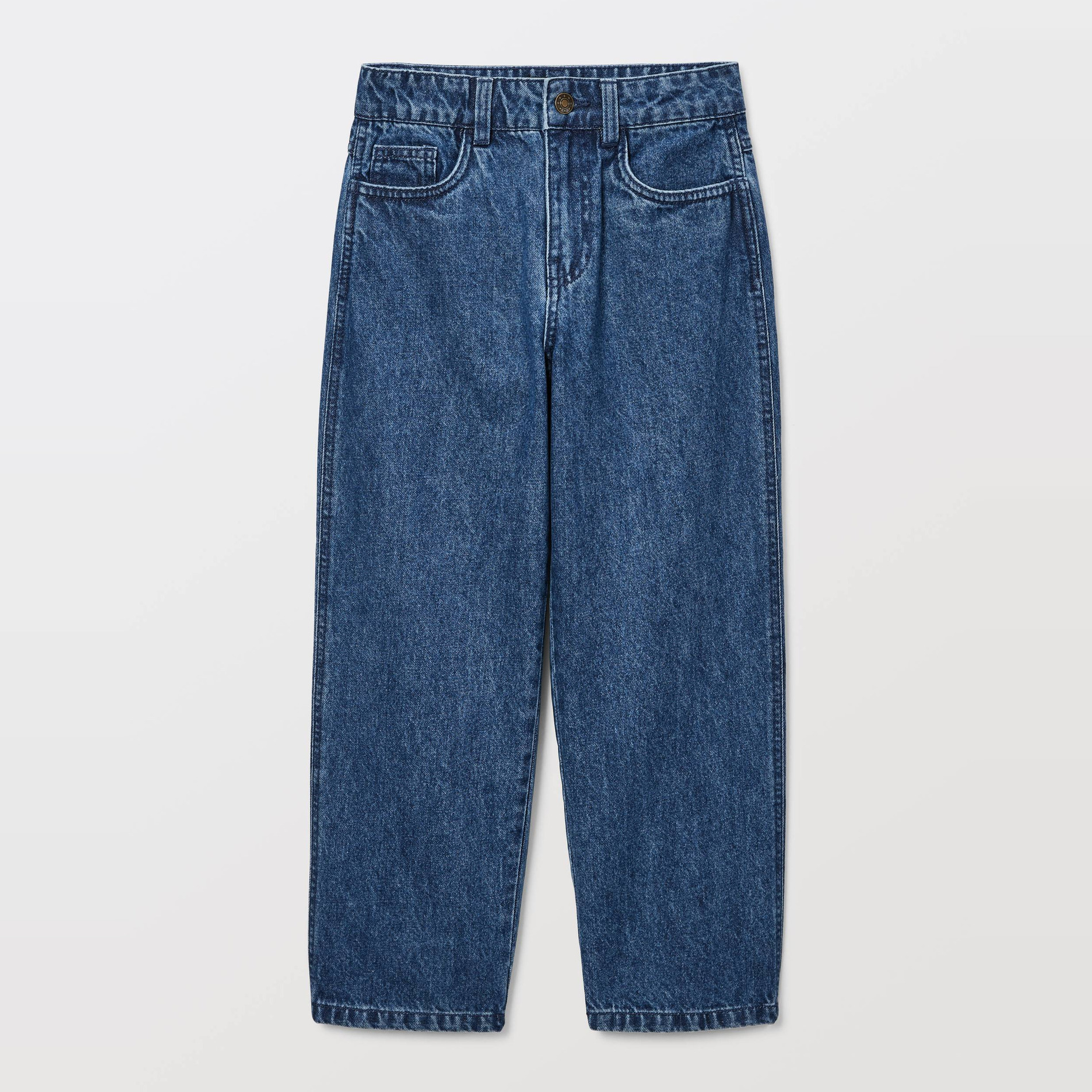 Jean droit en coton, MONOPRIX