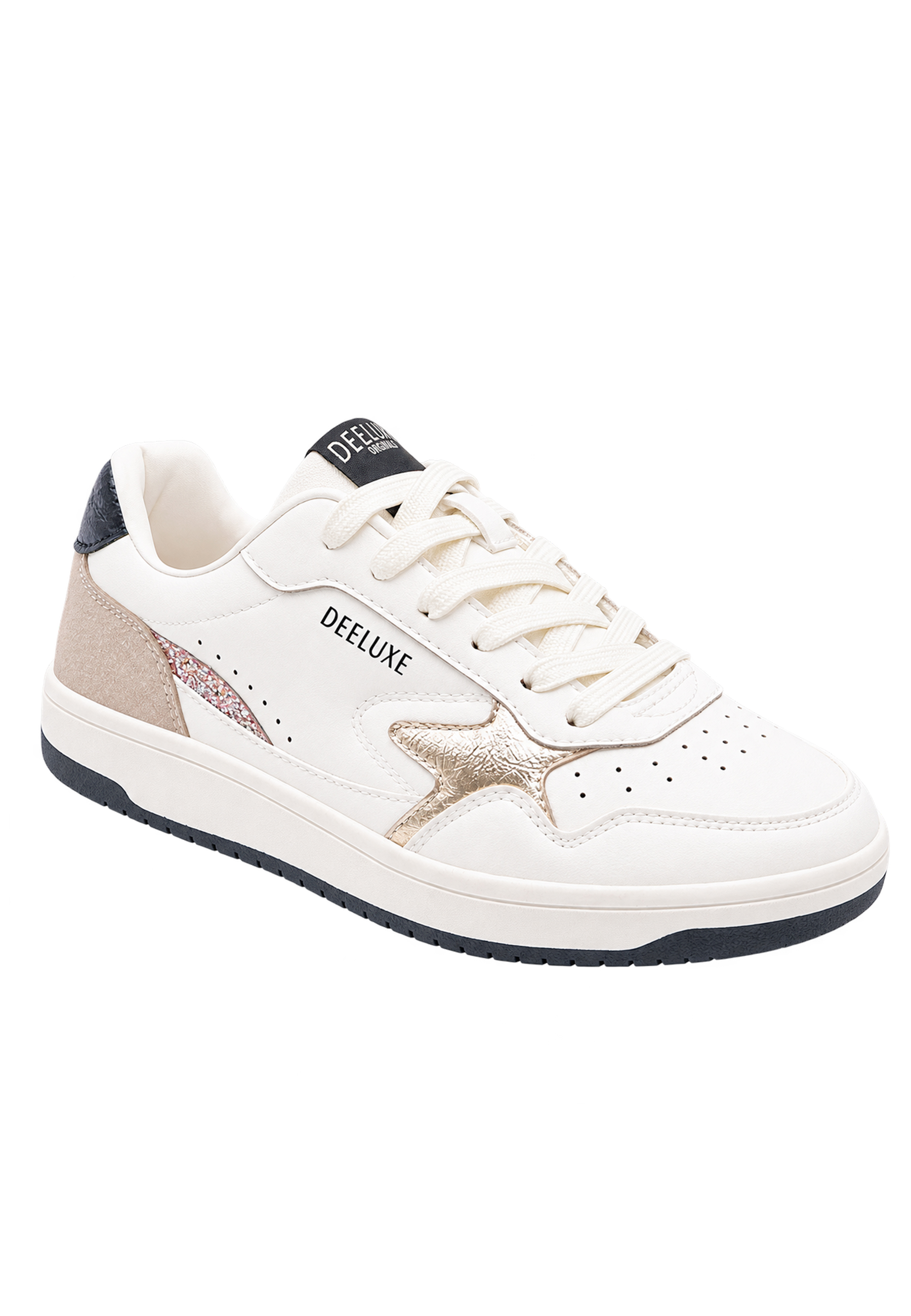 Baskets delice femme blanches à détails brillants DELICE, DEELUXE