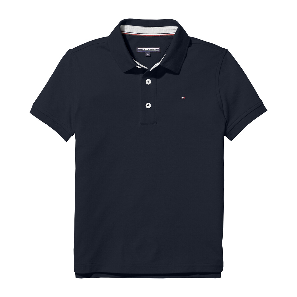 Image of Cotton Mix Polo Shirt with Short Sleeves, 10-16 Years