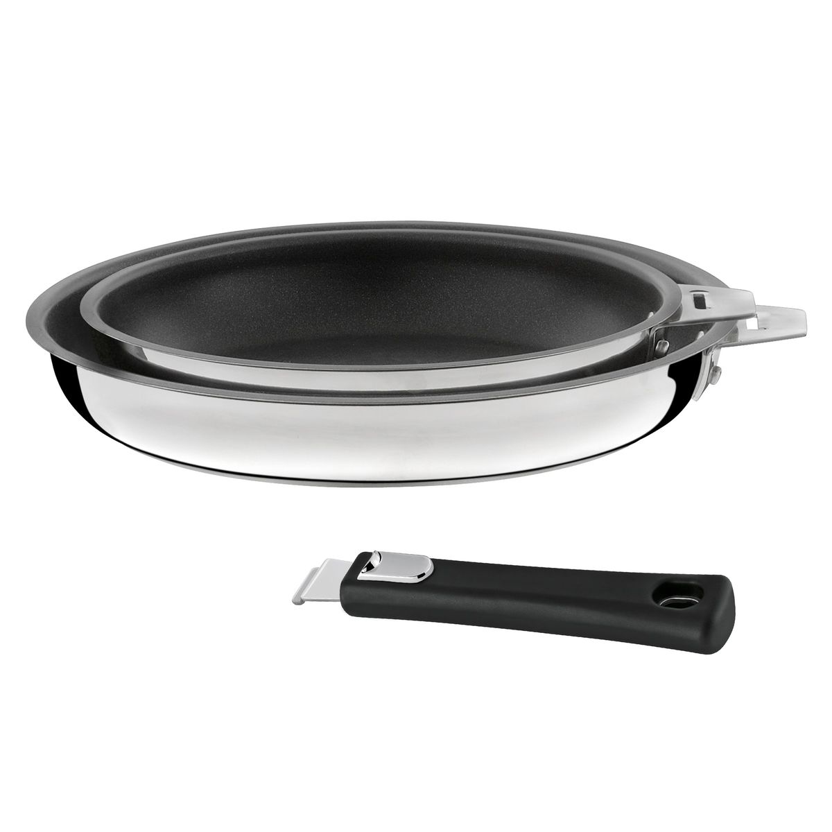 Couvercle de casserole universel 20-24 cm, acier inoxydable, de Buyer 