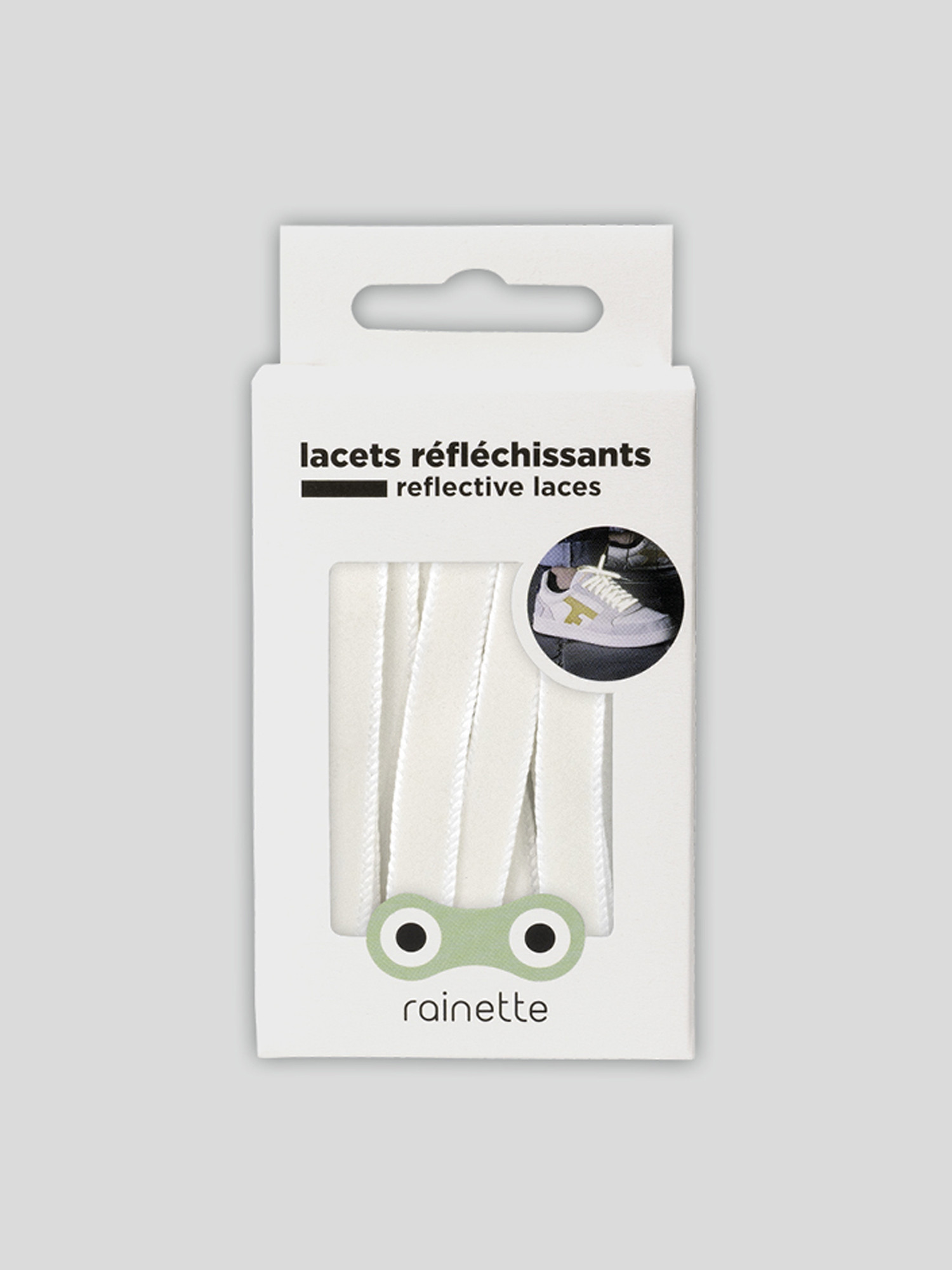 Lacets reflechissants blanc Micro Mobility La Redoute