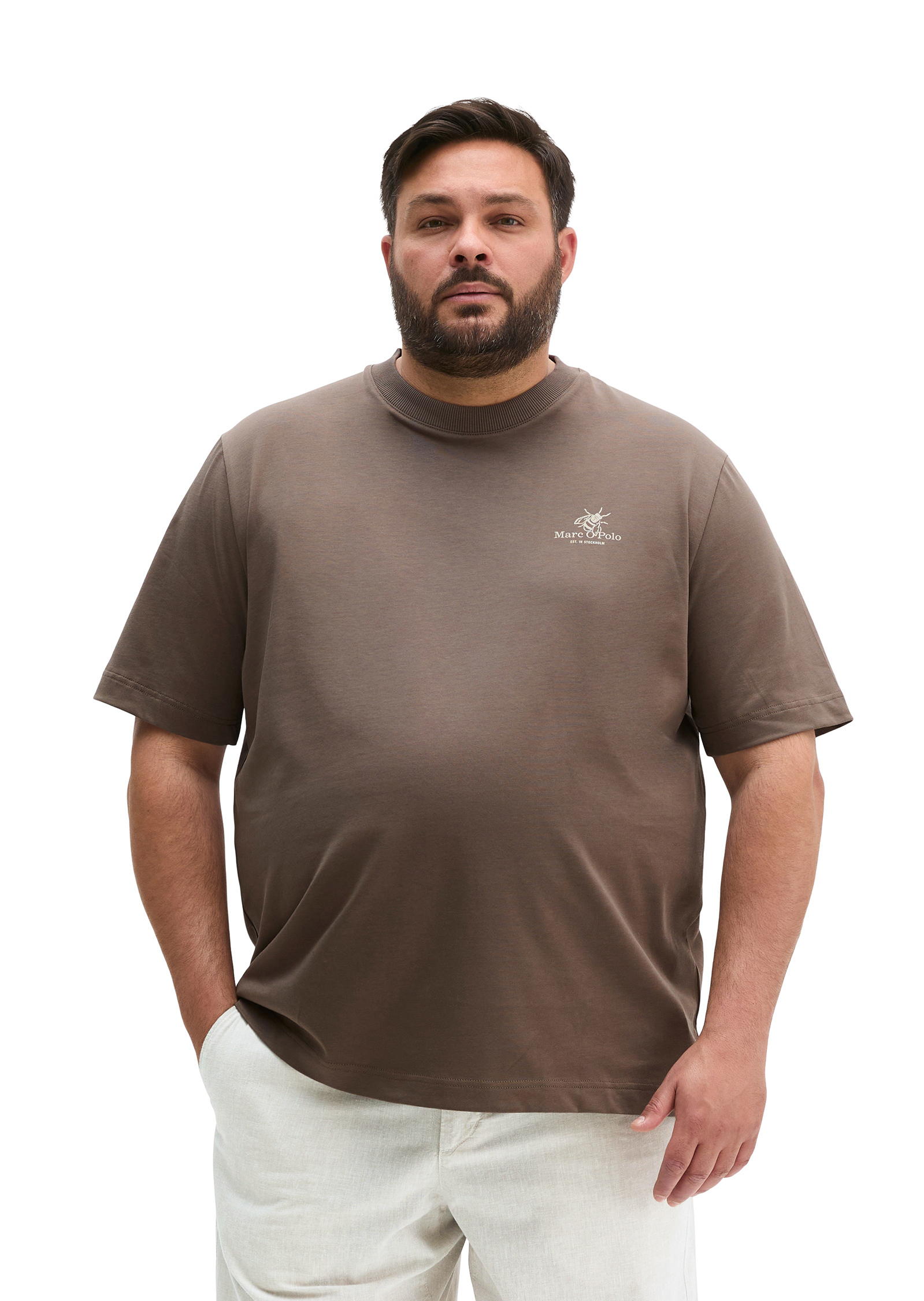 T-shirt loose avec impression dans le dos, MARC O'POLO