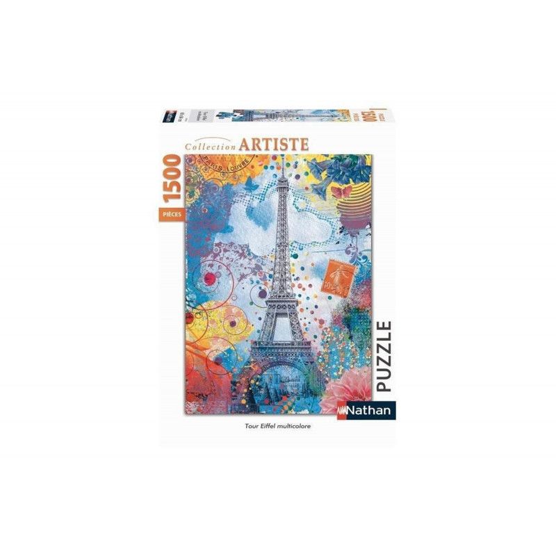 Puzzle 1500 pièces : 2CV à Paris, Citroën - Nathan - Rue des Puzzles