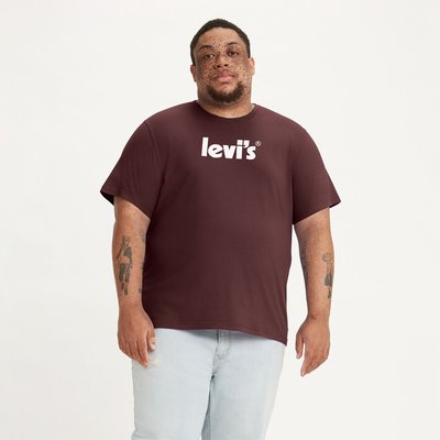 Poster Big & Tall T-Shirt with Logo Print and Crew Neck in Cotton LEVIS BIG & TALL
