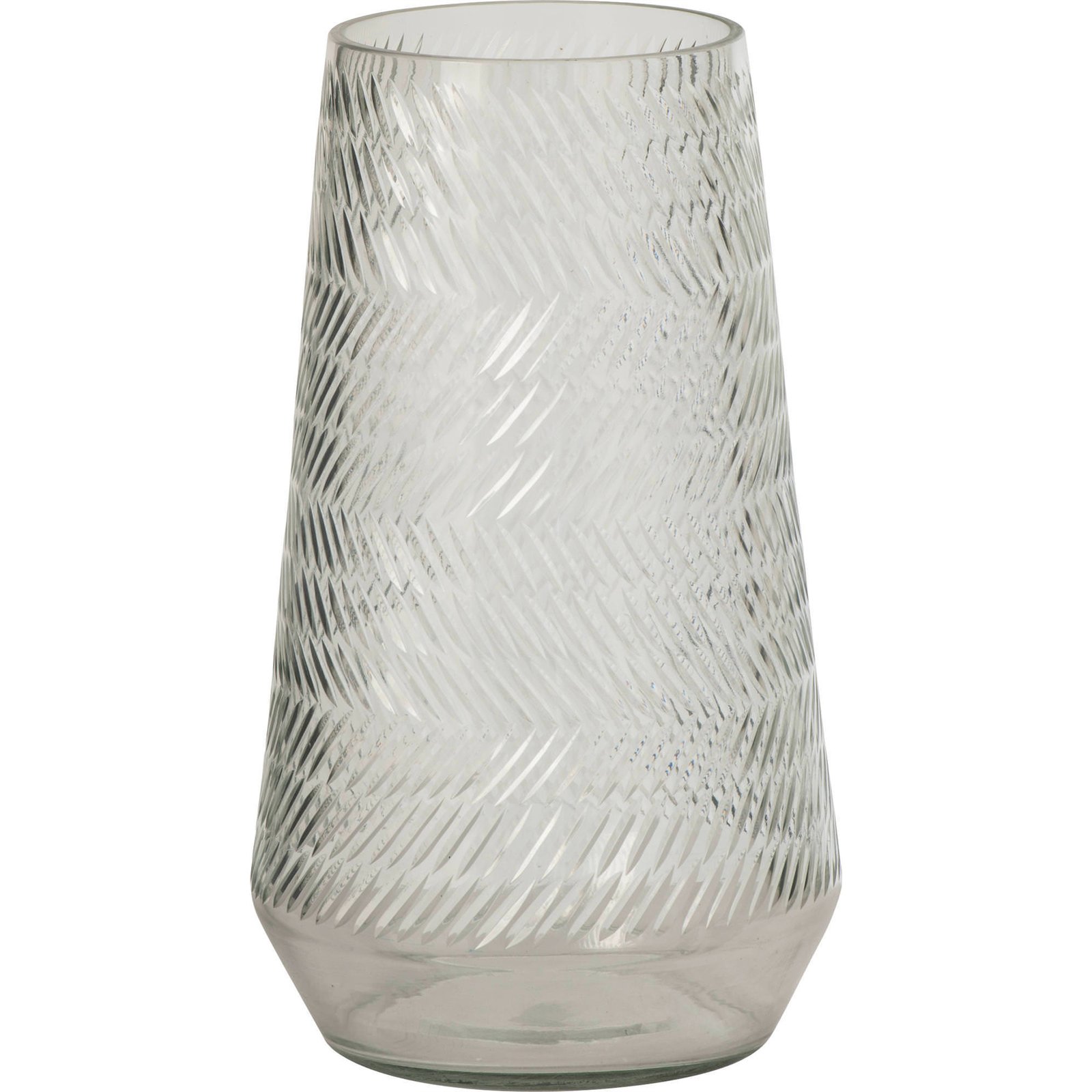 Vase en verre texturé relief, Grand format, RECOLLECTION