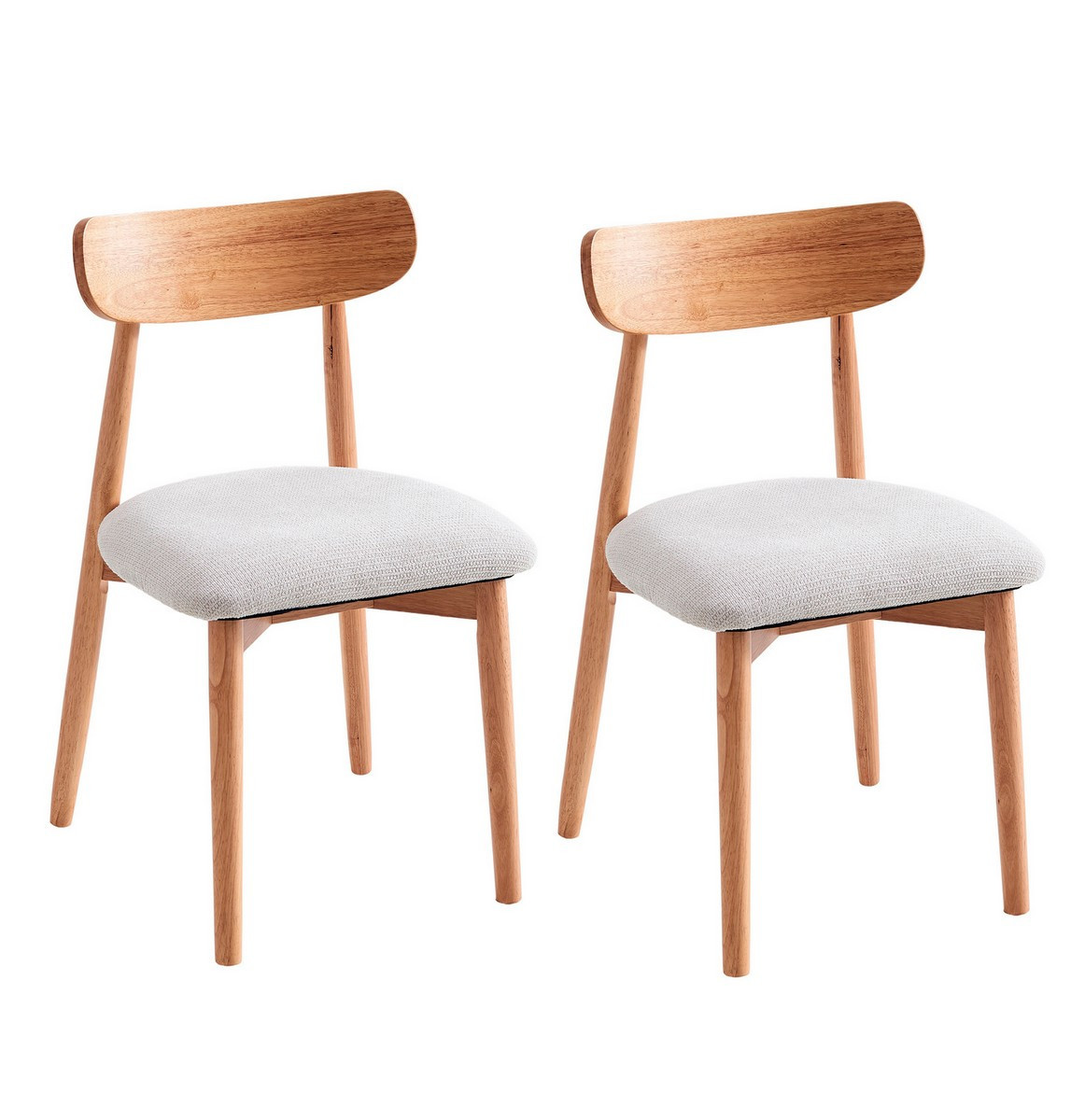 Lot de 2 chaises de repas - BALI, MATHI DESIGN