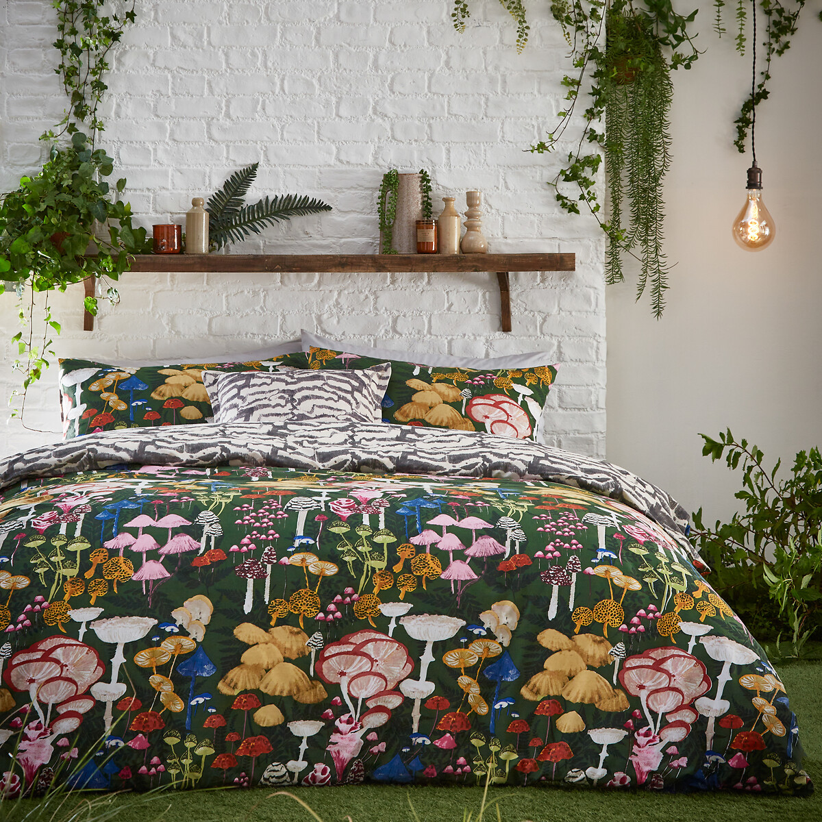 Amanita Cotton Blend Duvet Cover and Pillowcase Set, FURN.