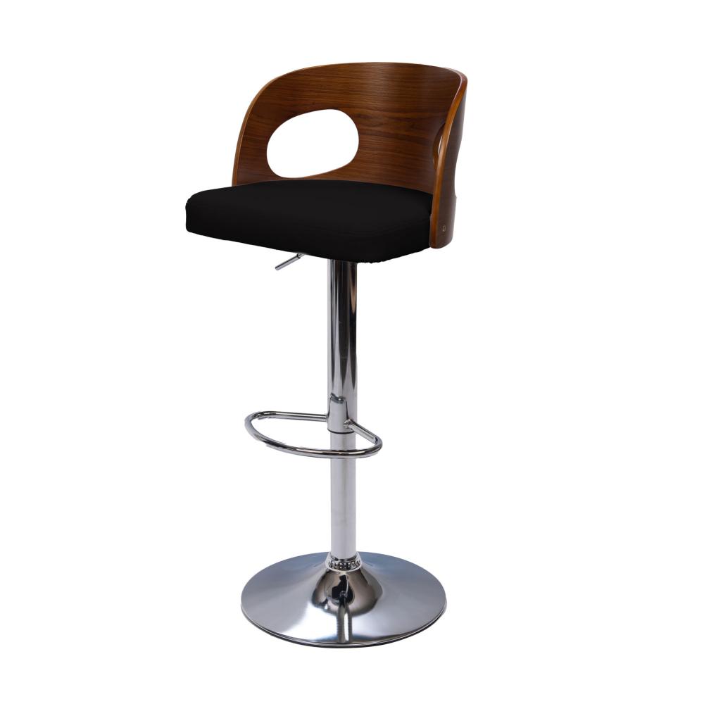 Tabouret de bar en simili cuir assise 65-75 cm Émilie, AMADEUS