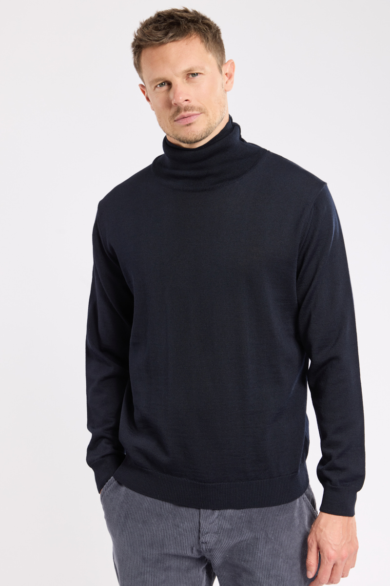 Pull col roulé Bérac en laine mérinos, GUY DE BERAC