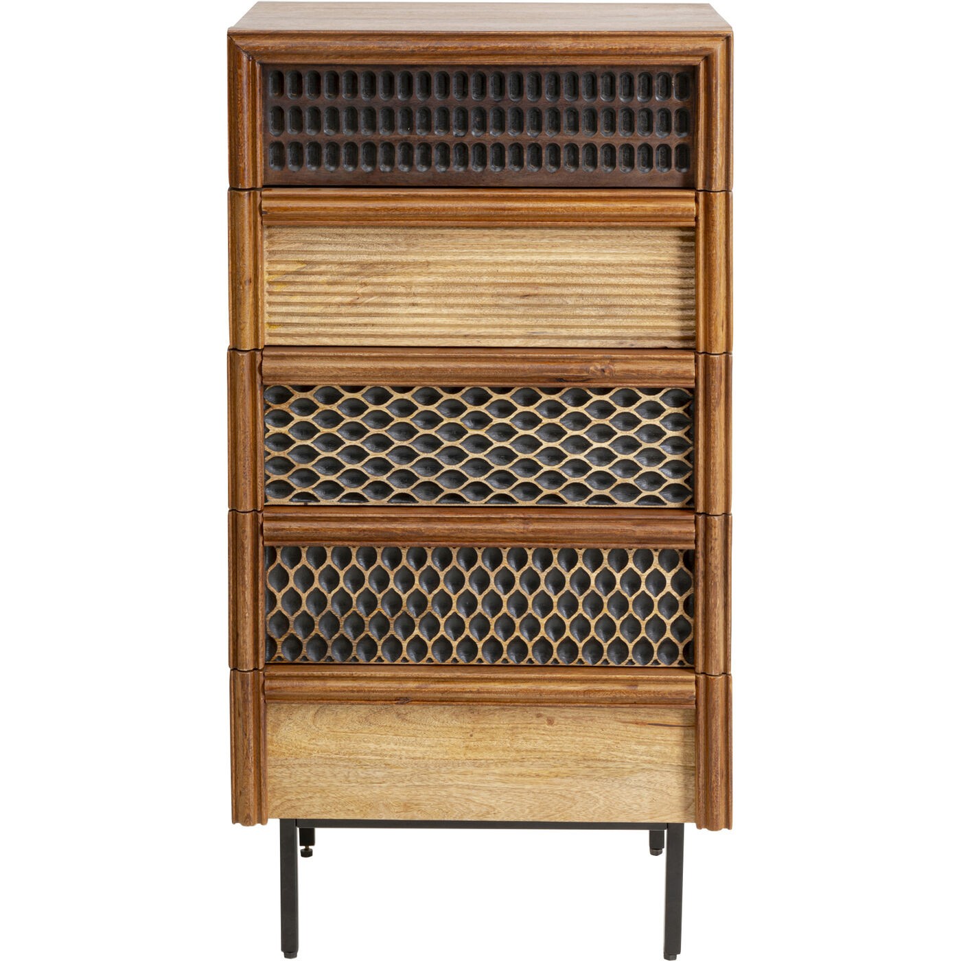 Chiffonnier 5 tiroirs en manguier, GINO, KARE DESIGN
