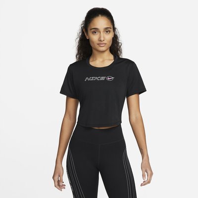 Icon Clash Recycled Sports Crop Top with Logo Print NIKE