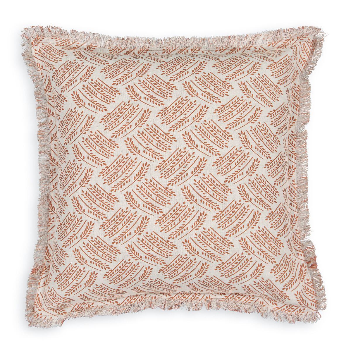 Orella Natural Print Cotton Linen Blend 40 x 40cm Cushion Cover