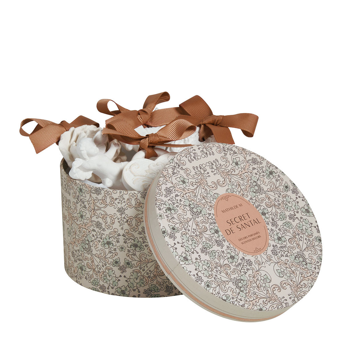 Coffret de 5 décors parfumés - Secret de Santal, MATHILDE M